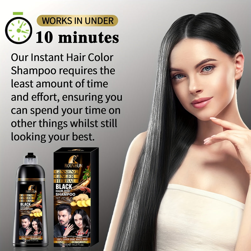 14.2oz Black Hair Color Shampoo For Gray Hair