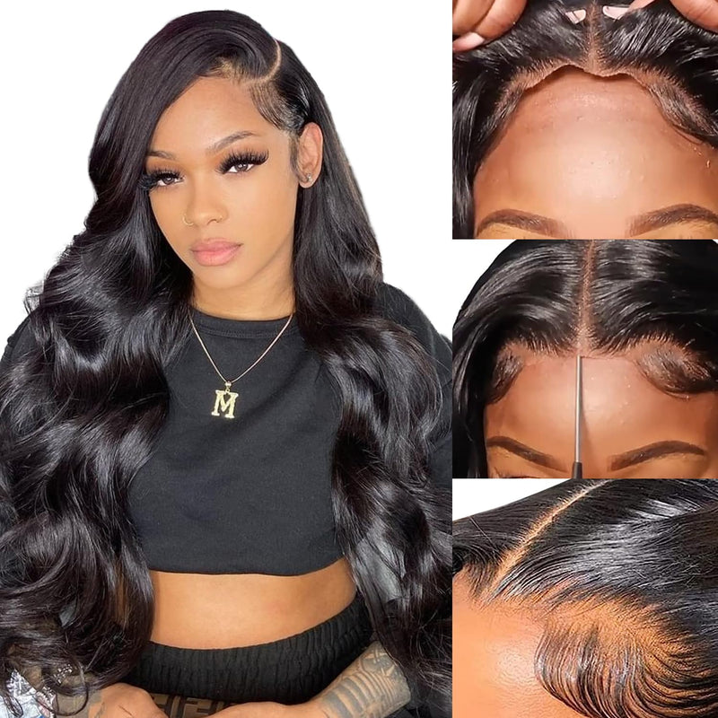 Wigs Human Hair Pre Plucked Body Wave Lace Front