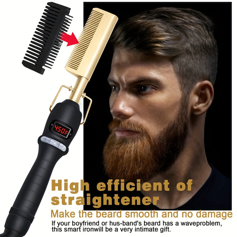 High Heat Ceramic Hair Press Comb For Thick Hair