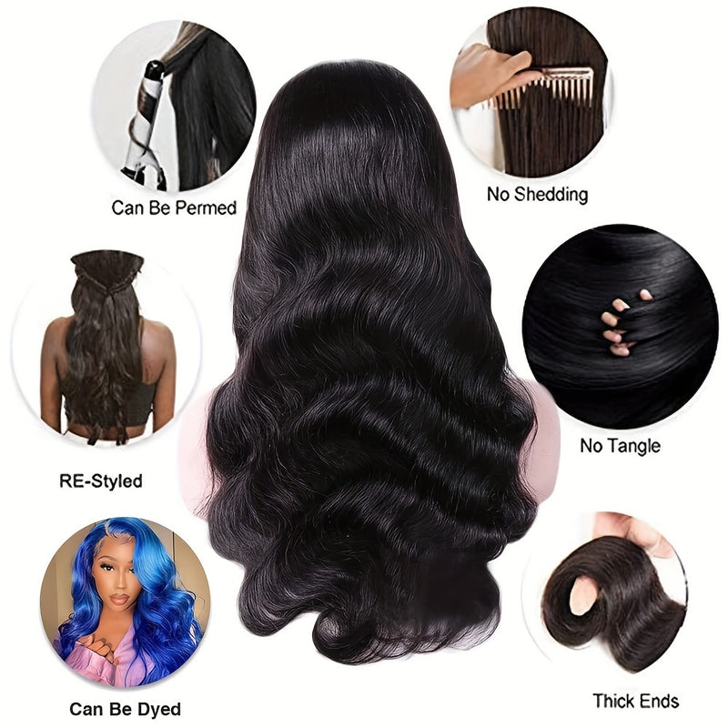 Body Wave 360 Full Lace Front Human Hair Wigs Brazilian