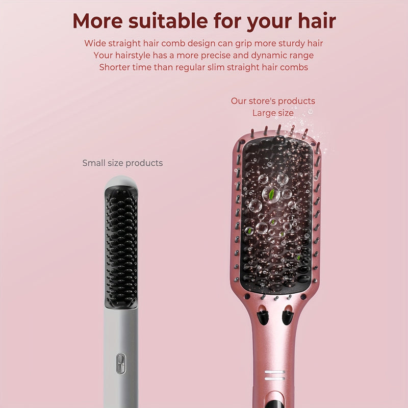 Ceramic Ionic Hair Straightener Brush For Home