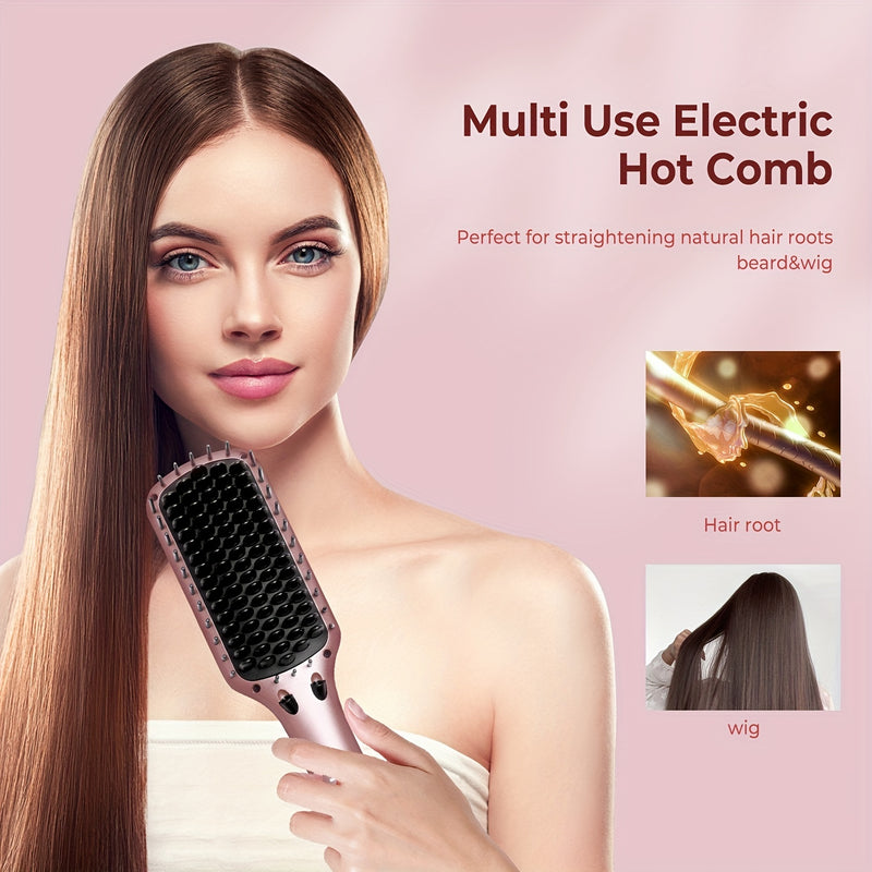 Ceramic Ionic Hair Straightener Brush For Home