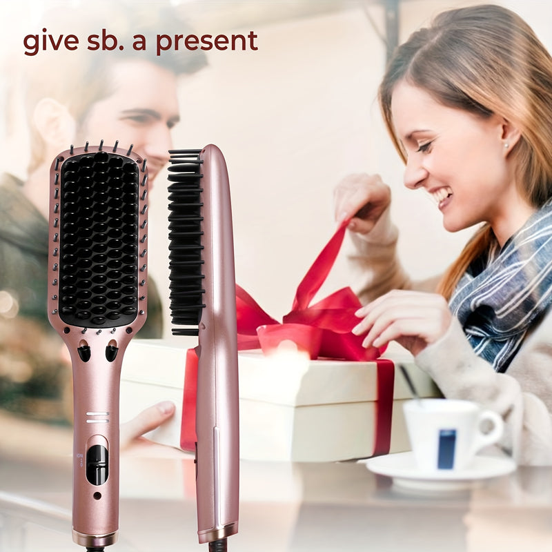 Ceramic Ionic Hair Straightener Brush For Home