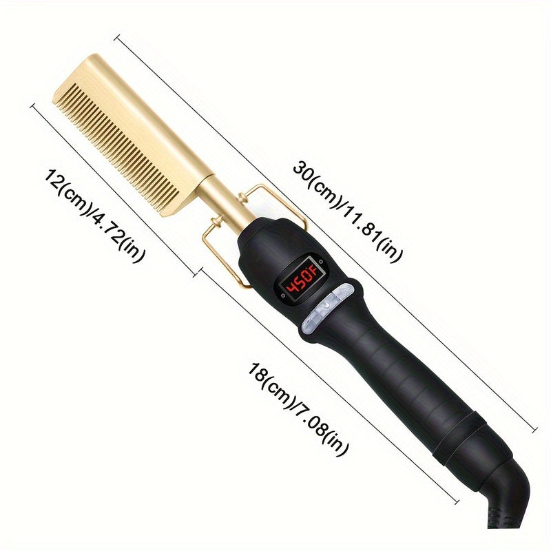 High Heat Ceramic Hair Press Comb For Thick Hair