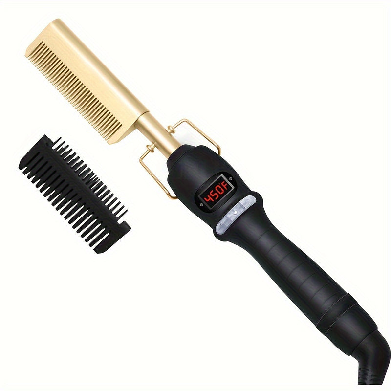 High Heat Ceramic Hair Press Comb For Thick Hair