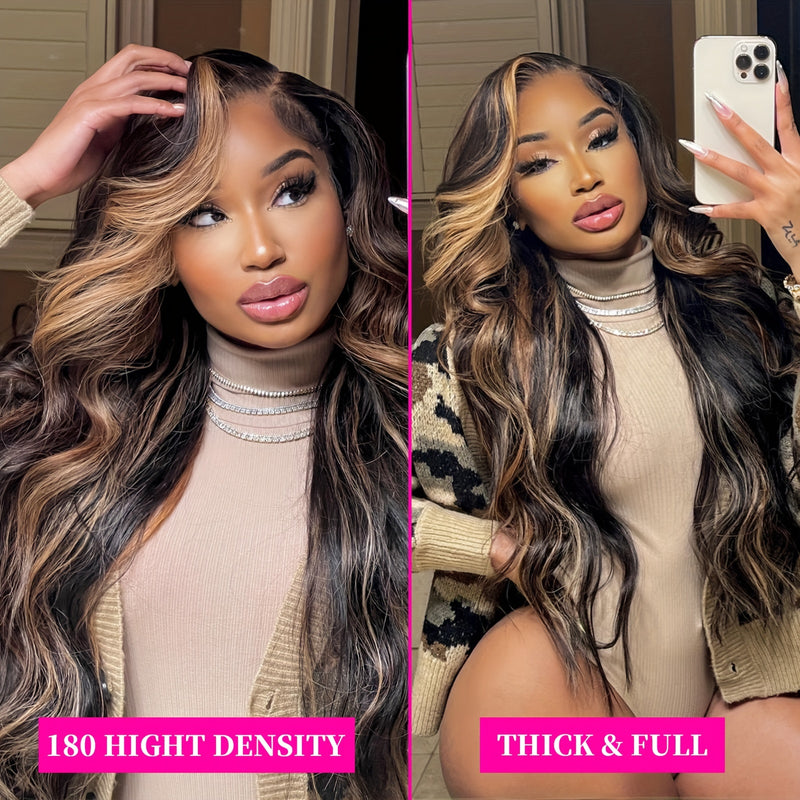 250% Density Ombre Lace Front Wig Human Hair 3x4 HD