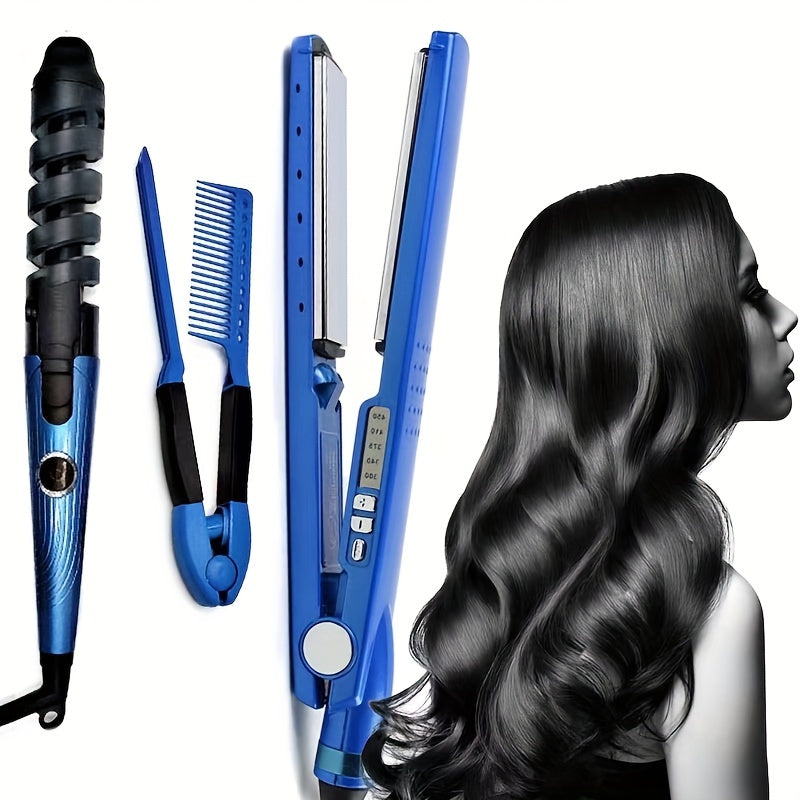 3pcs Blue Hairdressing Tools Set